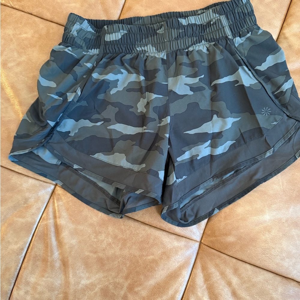 Athleta Camouflage Running Shorts